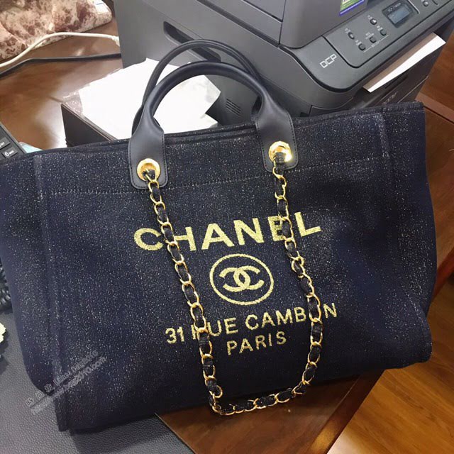 Chanel女包 66941 2019秋冬季新款沙灘包 Chanel帆布購物袋  djc4047
